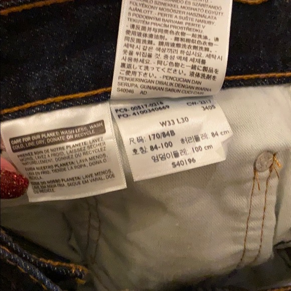 NWOT Levi’s 517 Fit Dark Wash Men’s Jeans 33 30 - Picture 3 of 4